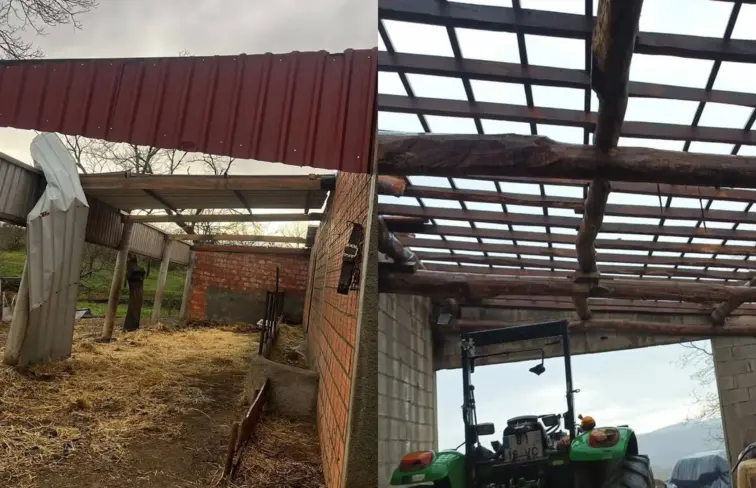 Fenómeno extremo provoca danos materiais em Vinhais